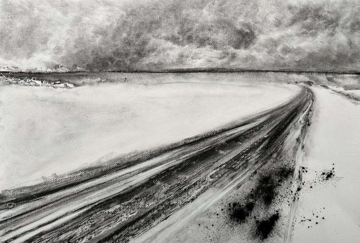 Becca3Artach's tweet photo. Charcoal ❤️ #charcoal #landscape #seascape #drawing #artforsale #irishartistontwitter https://t.co/8sV3wTc3uv https://t.co/tOOcN2d95q