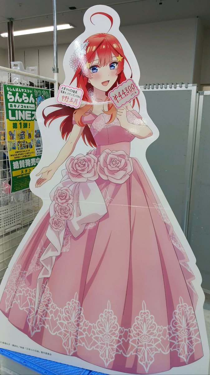 中野五月 等身大スタンディパネル 「五等分の花嫁展 Memories」 中古雑貨 中野五月 等身大スタンディパネル 「五等分の花嫁展 Memories」