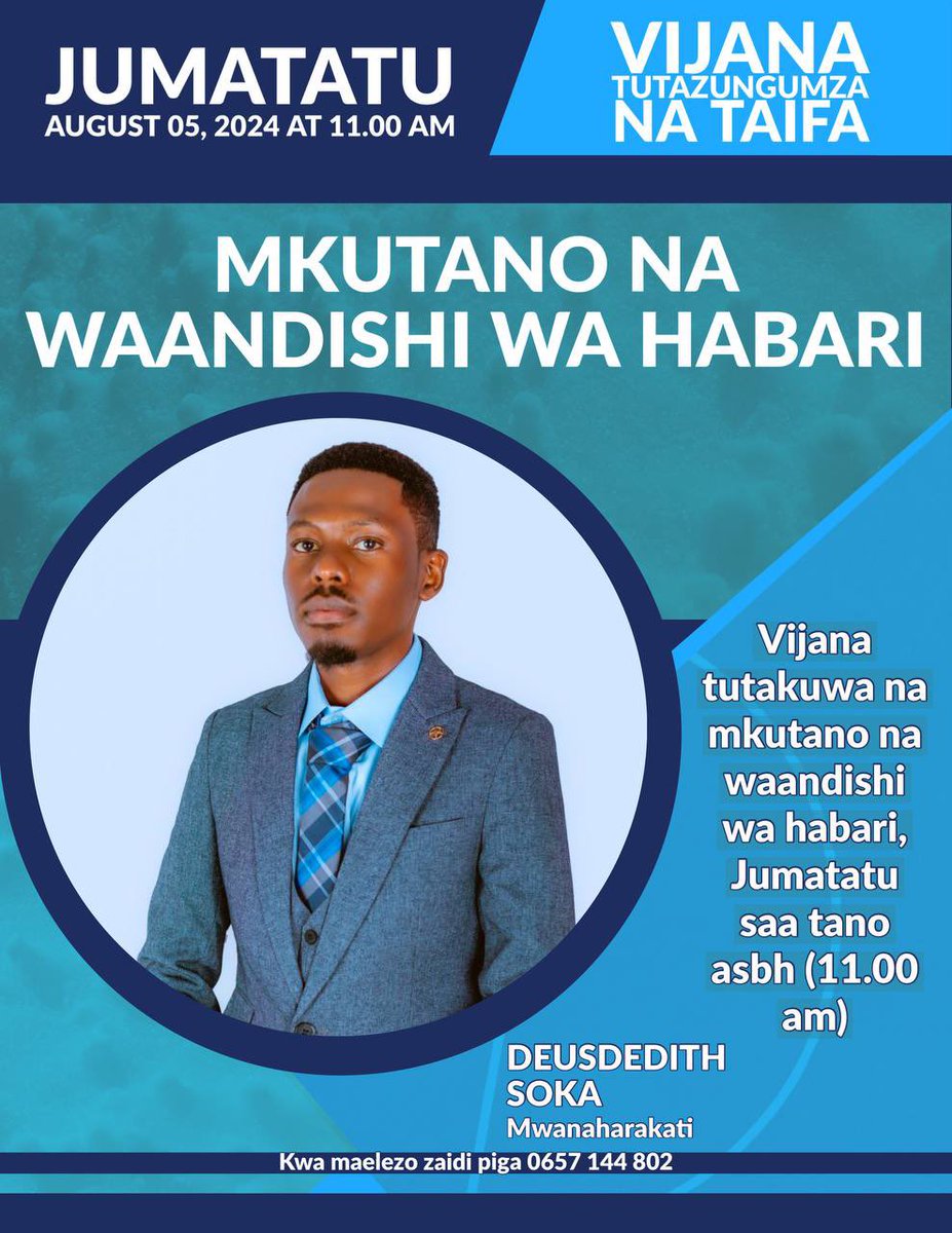 Muller95Diego's tweet photo. Kijana shupavu @DEUSDEDITHSOKA Gen Z mahiri anaejielewa. Sio haya mauzauza yanayorubuniwa na betting, sijui Simba na Yanga, all rubbish things takataka kabisa, huku huyu @chura na wahuni wenzie wanapora nchi. Muda ni sasa kwa #GenZtz kupambania nchi. https://t.co/wUlCYxUr0k