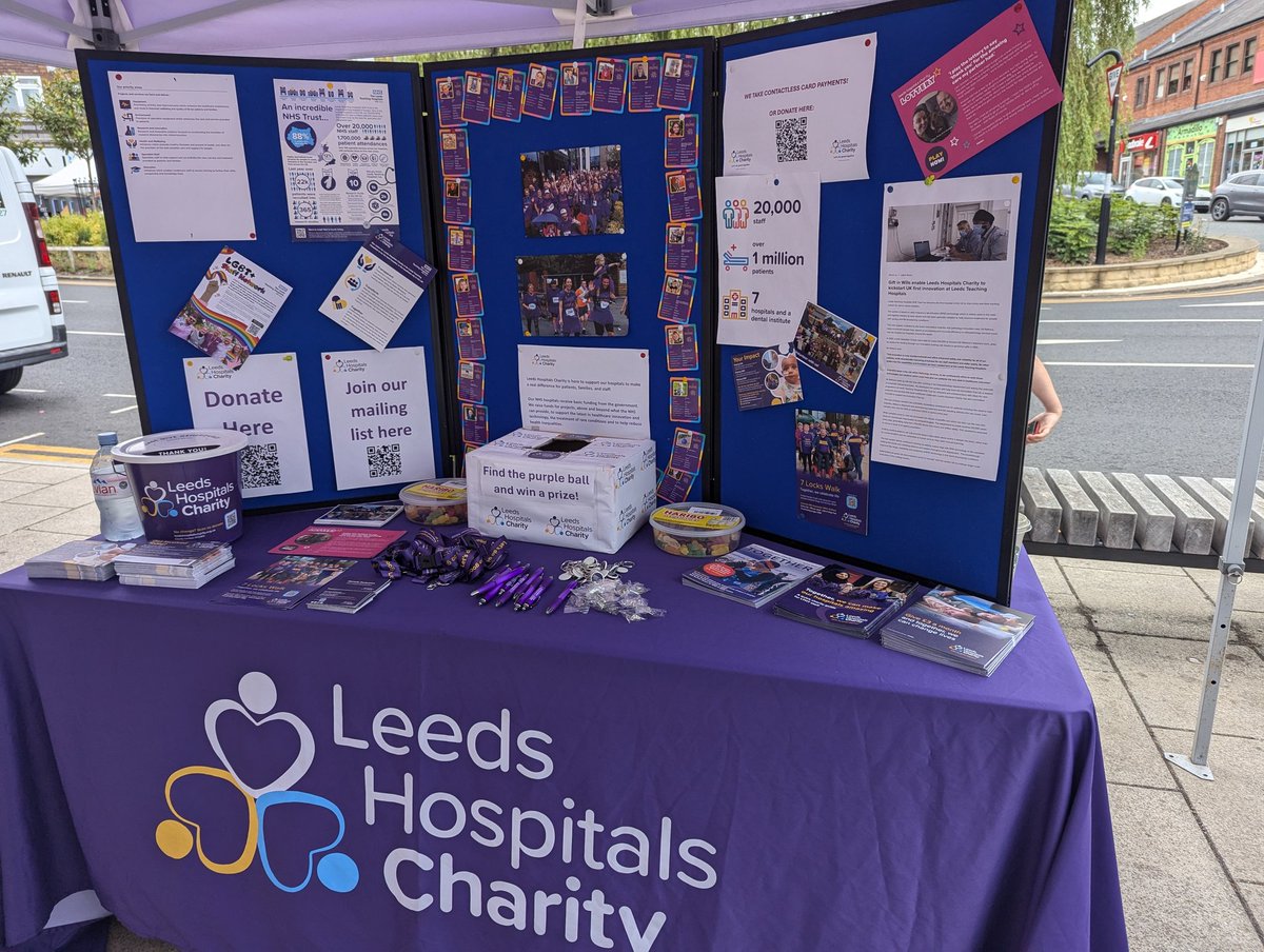 We're at the Chapel Allerton markets today. Pop down to say hi and have a chat! 💜 
#leedscommunity #LHCfundraising #communityfundraising