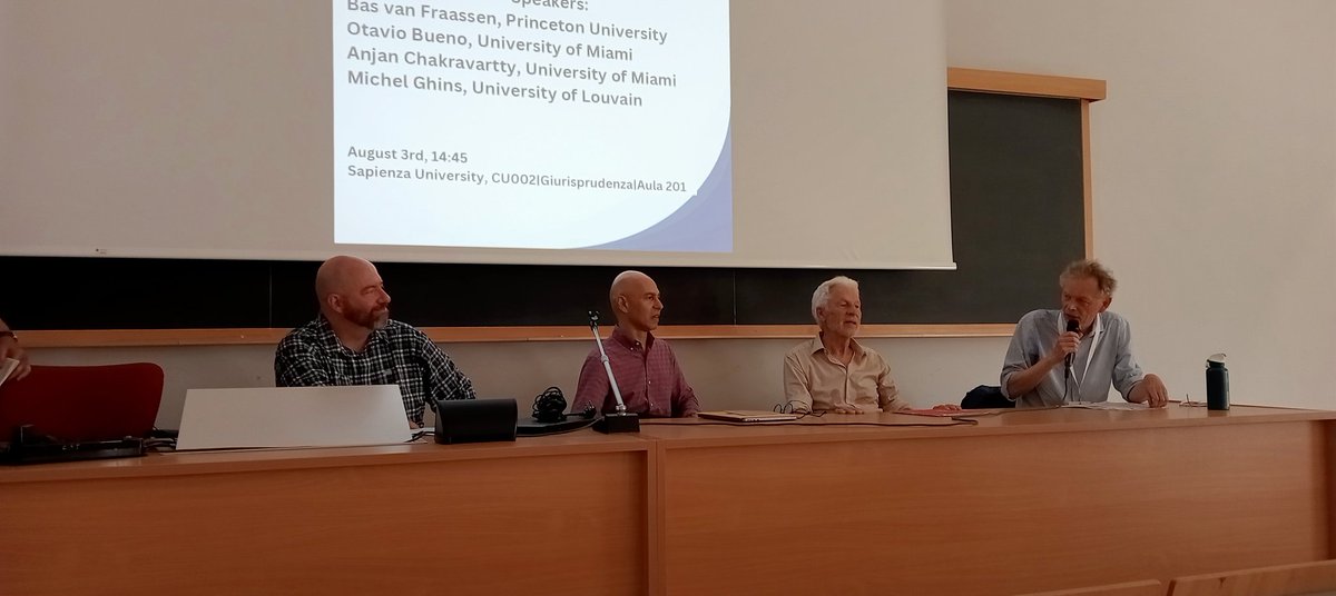 lbujalancefq's tweet photo. I have been out of Twitter for a long while but let's try to come back big.... So here is to being able to witness the interaction of Bas van Fraasen and some other big guns #scientificunderstanding #wcp2024 https://t.co/boBgyGRjDn