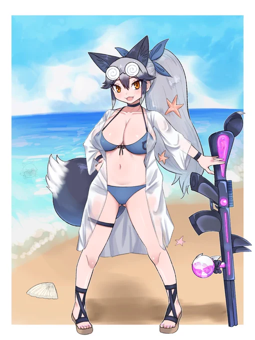 水着ギンギツネ 