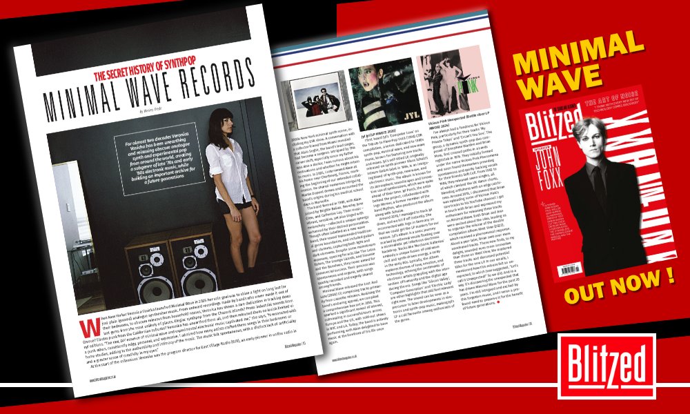 In the new issue of Blitzed, we explore the history of synth record label <a href="/minimal_wave/">Minimal Wave</a> feat. Vicious Pink, Blancmange, Martin Dupont &amp; more. Plus, insight from label founder Veronica Vasicka. 🎹

Order Blitzed today! 🔥
🎹Order Now: shorturl.at/Bc1Kn