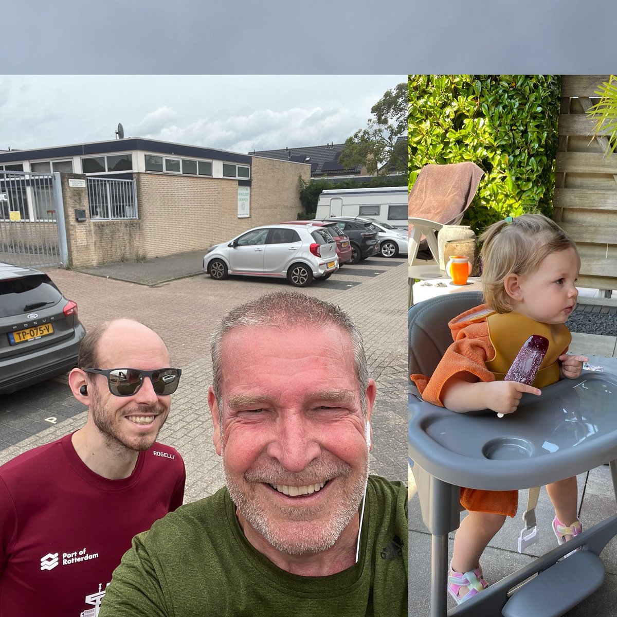 Gert1962's tweet photo. Lekker een rondje hardgelopen met mijn zoon op deze mooie zondagmorgen. 8,3 km in prima hardloopweer. Natuurlijk geknuffeld en gespeeld met een beetje zieke kleindochter 🏃🏻🌥️ 🥴  @loopmaatjes #instarunning #runner #running #runningaddict #runforfun #hardlopen @hardloopvriend https://t.co/7lDkEZMNDu