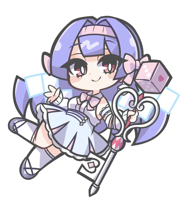 9月の強謙イベでアクキーにする予定のダイスキー・ミンナ#OCGオンリー #ラッシュデュエルファンアート 