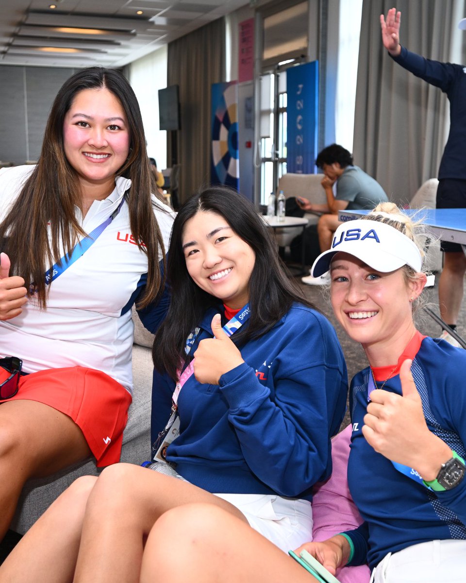 Hanging out at #Paris2024 🇺🇸🇺🇸🇺🇸

@OlympicGolf | <a href="/TeamUSA/">Team USA</a> | <a href="/USAGolf/">USA GOLF</a>
