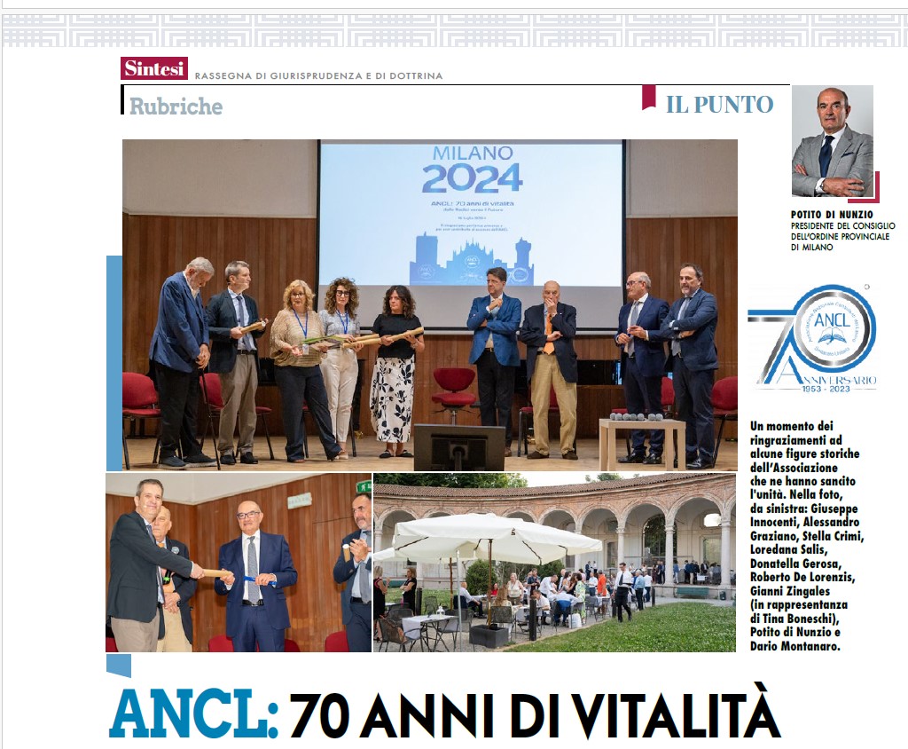 cpo_mi's tweet photo. ๐ANCL: 70 ANNI DI VITALITร
โ๐ปPotito Di Nunzio, Presidente Consiglio Provinciale dell'Ordine dei Consulenti del lavoro di Milano
#70anni #ANCL
๐Leggi lโarticolo: https://t.co/CXRubtQNSK
da #Sintesi di luglio 2024 a cura di @cpo_mi e @ancl_mi https://t.co/7BLD754A5W