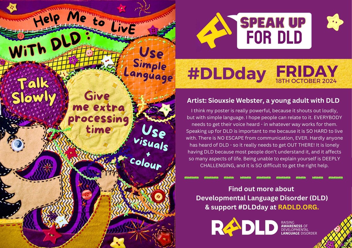RADLDcampaign (@radldcam) on Twitter photo Did you focus on the art, or the text, last time this was posted? Thank you Siouxsie for being whoo you are! <a href="/RADLDcam/">RADLDcampaign</a> #DLDday #devlangdis Did you focus on the art, or the text, last time this was posted? Thank you Siouxsie for being whoo you are! <a href="/RADLDcam/">RADLDcampaign</a> #DLDday #devlangdis