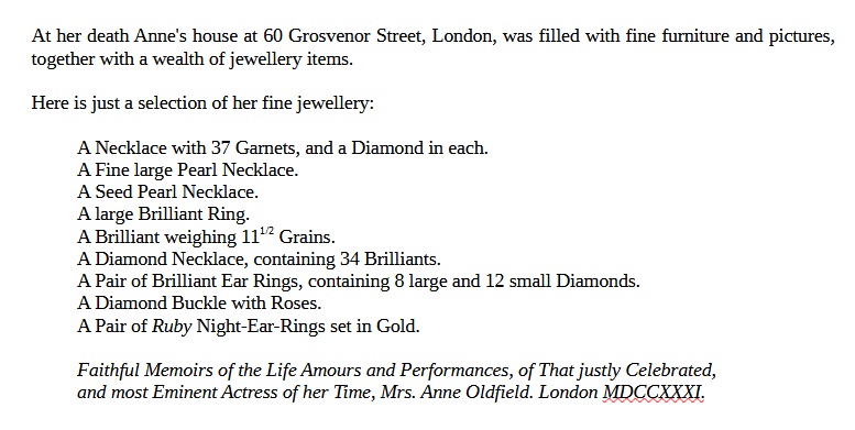 SueCooperBridge's tweet image. £500 what a wage for a mere #18thCentury #Actress equal to some £52,000 today! One wonders how many millions the great ANNE OLDFIELD would have earned had she lived in the #21stCentury! 
It appears 'Diamonds💎were a girl's best friend' even centuries ago! 
amazon.co.uk/Anne-Oldfield-…