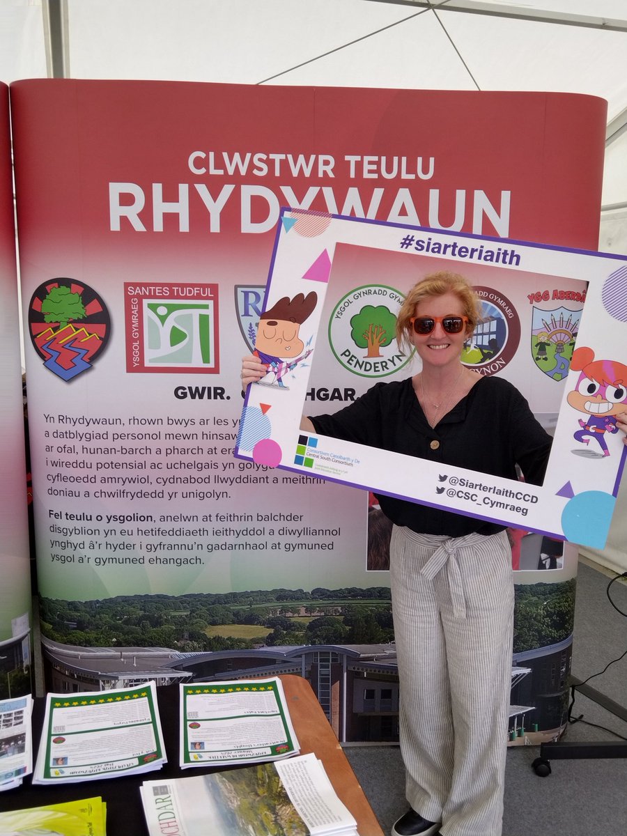 CSC_PLSupport's tweet photo. 🏴🎪Diolch to the Rhondda Cynon Taf Welsh-medium Headteachers and their staff for the outstanding partnership working and warm welcome at the National Eisteddfod.
We are delighted to share a stand with you!
#Welshmedium
#teulu
#eisteddfod2024 https://t.co/ye7vYpprms
