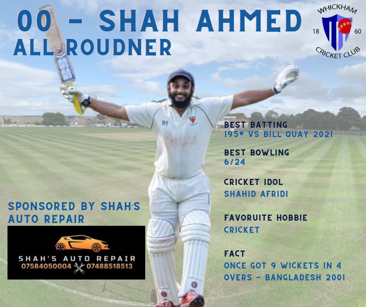 WhickhamCC's tweet photo. Rahul's Thoras travel to @RyhopeCC today so why not pop along and support the lads. 
Plenty of age (not necessarily experience) and youth in this team. 
Shah our player to watch for this game!

Sponsored by Shah's Auto Repair https://t.co/fq0ilVNWEx