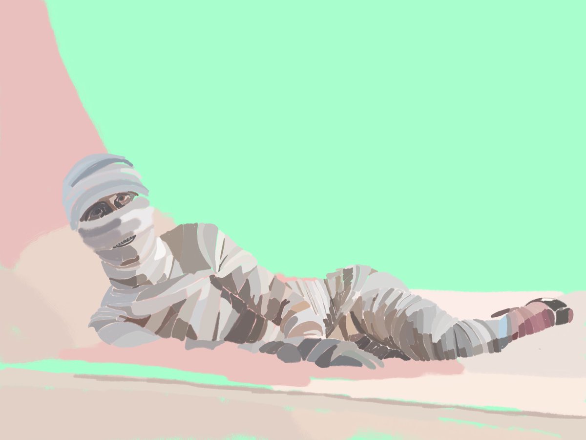 lapasiegac's tweet photo. “Mummy lying on a bed(study)”, 2024

#mummy #lyingonbed #olympia #museedorsay #nft #contemporaryart #degitalart  #opensea #GOLD #FriendshipDay #Olympics https://t.co/IVeIXKSqs3