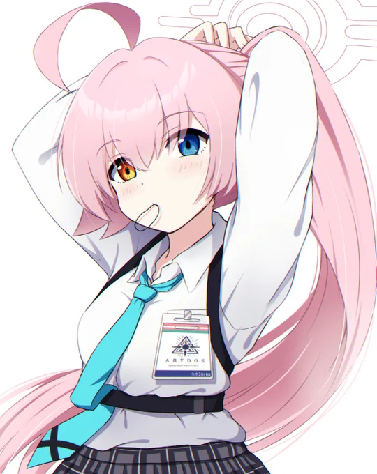 ポニーテールホシノちゃんかわいいです!#ブルアカ 