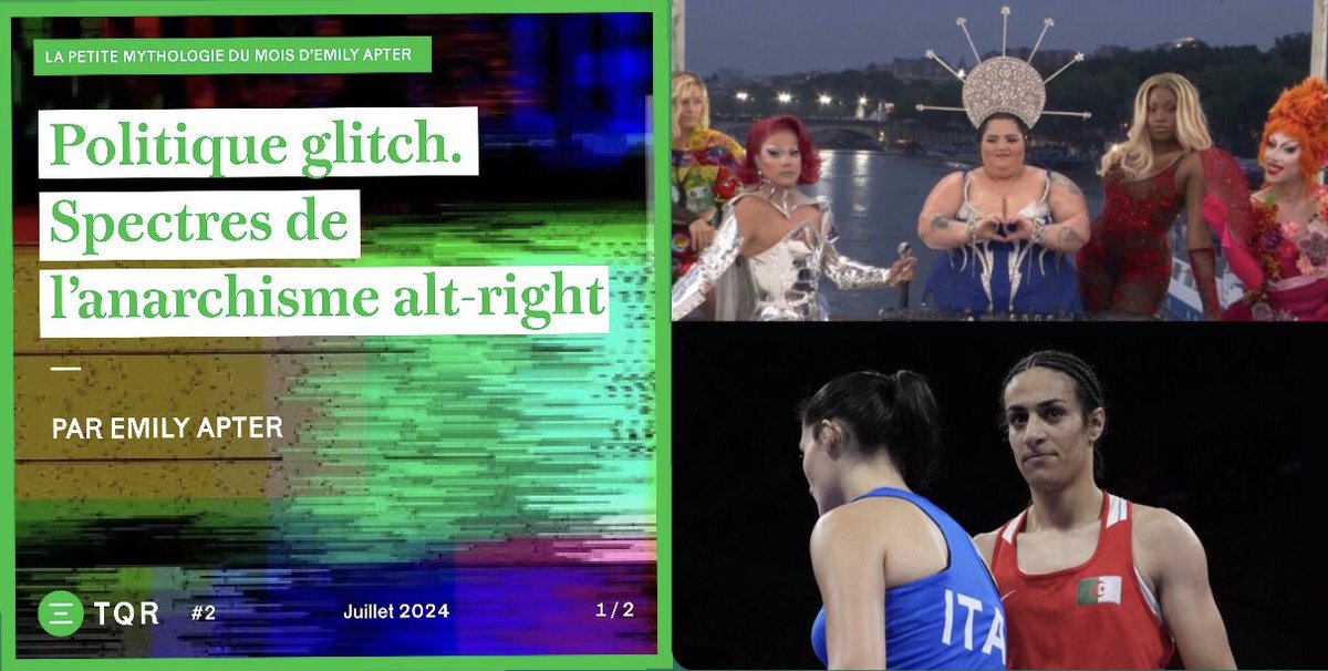 Patrice Maniglier (@maniglierp) on Twitter photo Les polĂ©miques sur la cĂ©rĂ©monie dâouverture des JO et le sexe dâImane Khelif, bons exemples de glitch politique: brouillage dâun code pour parasiter un message par un autre. Par cette mĂ©thode, lâextrĂȘme droite devient hĂ©gĂ©monique. Lisez les TQR: lestempsquirestent.org/fr/numeros/num⊠Les polĂ©miques sur la cĂ©rĂ©monie dâouverture des JO et le sexe dâImane Khelif, bons exemples de glitch politique: brouillage dâun code pour parasiter un message par un autre. Par cette mĂ©thode, lâextrĂȘme droite devient hĂ©gĂ©monique. Lisez les TQR: lestempsquirestent.org/fr/numeros/numâŠ