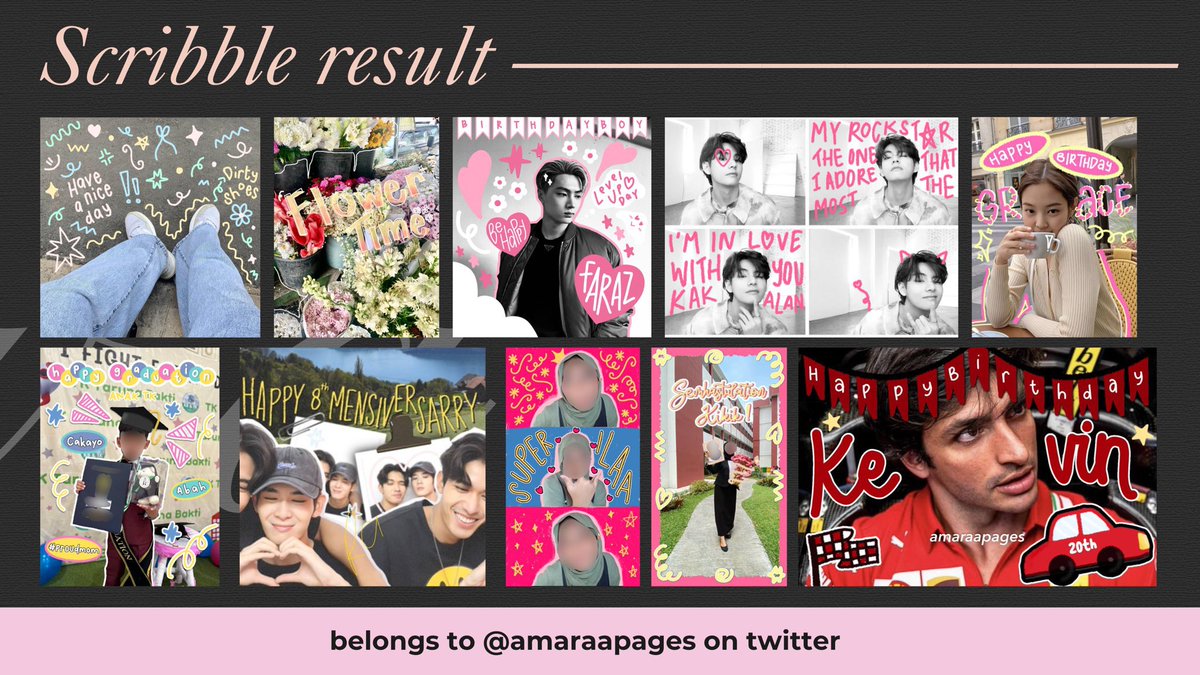 mxadelaine's tweet photo. Hello! If you looking for scribble or corat-coret thingy for mensive, birthday, scrapbook, or anything else go check my account ⋆𐙚₊˚⊹♡ #zonauang https://t.co/JD6LVQuLWD