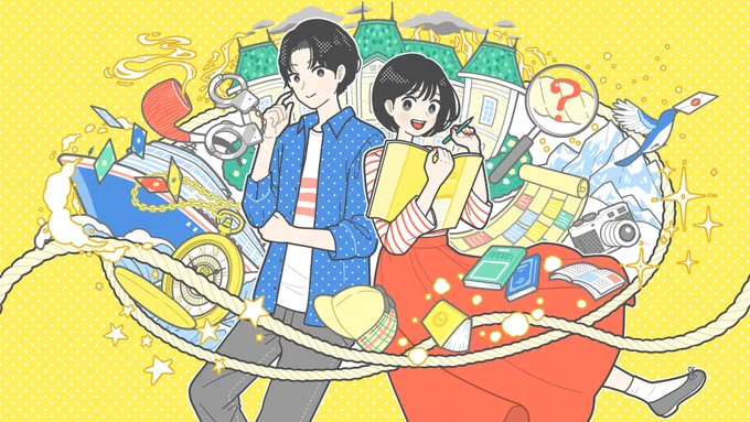 【お知らせ】イベント 「マダミスコネクト」のキービジュアルを描かせていただきました。推理ゲーム「マーダーミステリー」に関する店舗やクリエイターを繋ぐイベントです。  10/5(土)・6(日)、SPRING TERRACE 表参道にて開催されます。