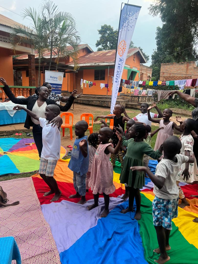 RotaryMasindi's tweet photo. Work without play makes Chichi a dull girl and we all love cake! Through physical exercise, dancing and laughter @RotaryMasindi was able to bring smiles on beautiful faces of these wonderful children at Windows of life Orphanage. https://t.co/Tk8hQYqUkJ