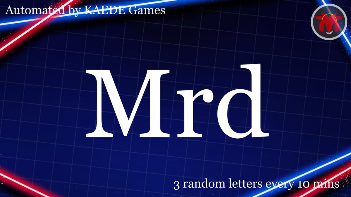 3letter_'s tweet image. M r d