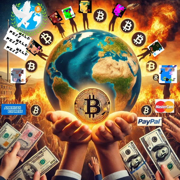wwiii or wp? you choose.🔫or☮️

the burning world of fiat is dying. 

been rugged by everyone. 

no more. #Bitcoin