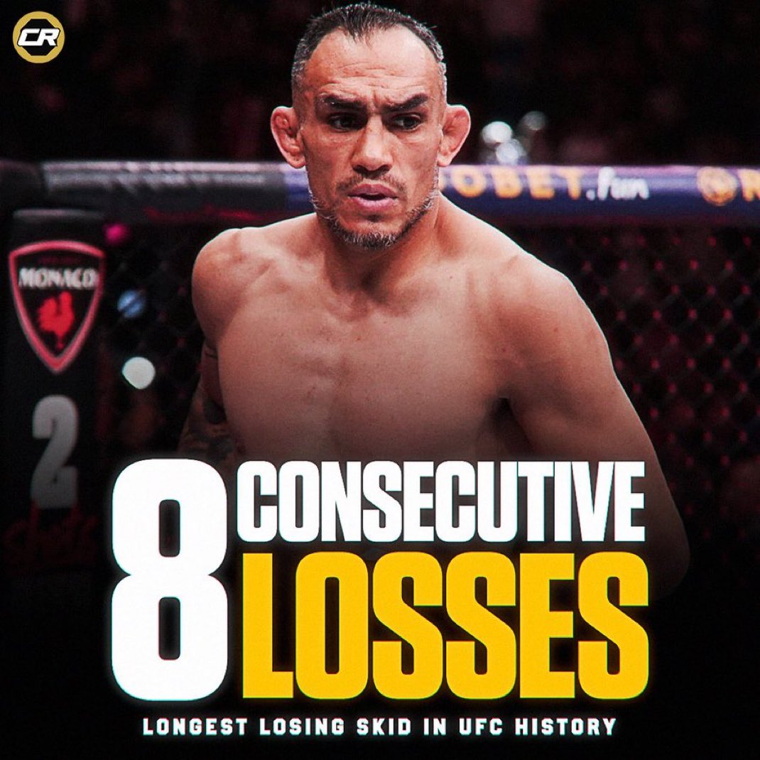 Tony really went from the longest winning streak to longest losing streak