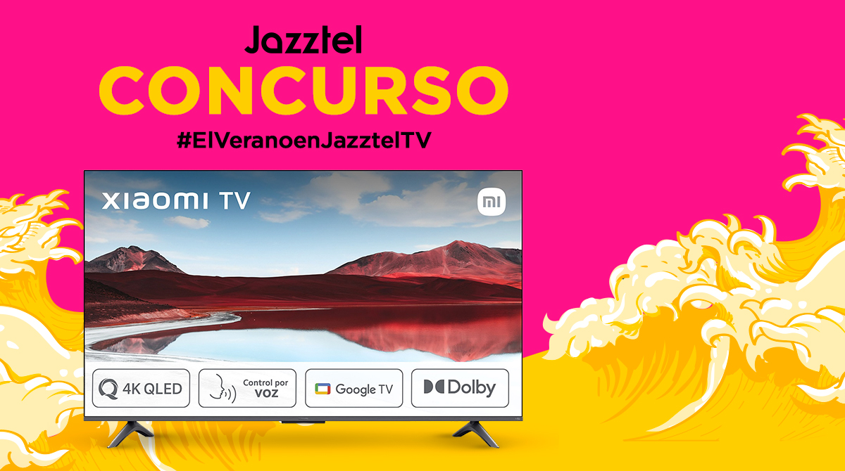 CONCURSO 
Ten un verano maravilloso con Jazztel TV 😎⛱️☀️📺
Y más con esta refrescante SmarTV Xiaomi Mi TV A Pro 43”
¿Lo Quieres? ¡Participa!
🔁 RT
🌊 menciona con quien vas a disfrutar de Jazztel TV. 
#️⃣ Utiliza el HT #ElVeranoenJazztelTV
✅ ¡Suerte!
BL: bit.ly/3WtTRj8