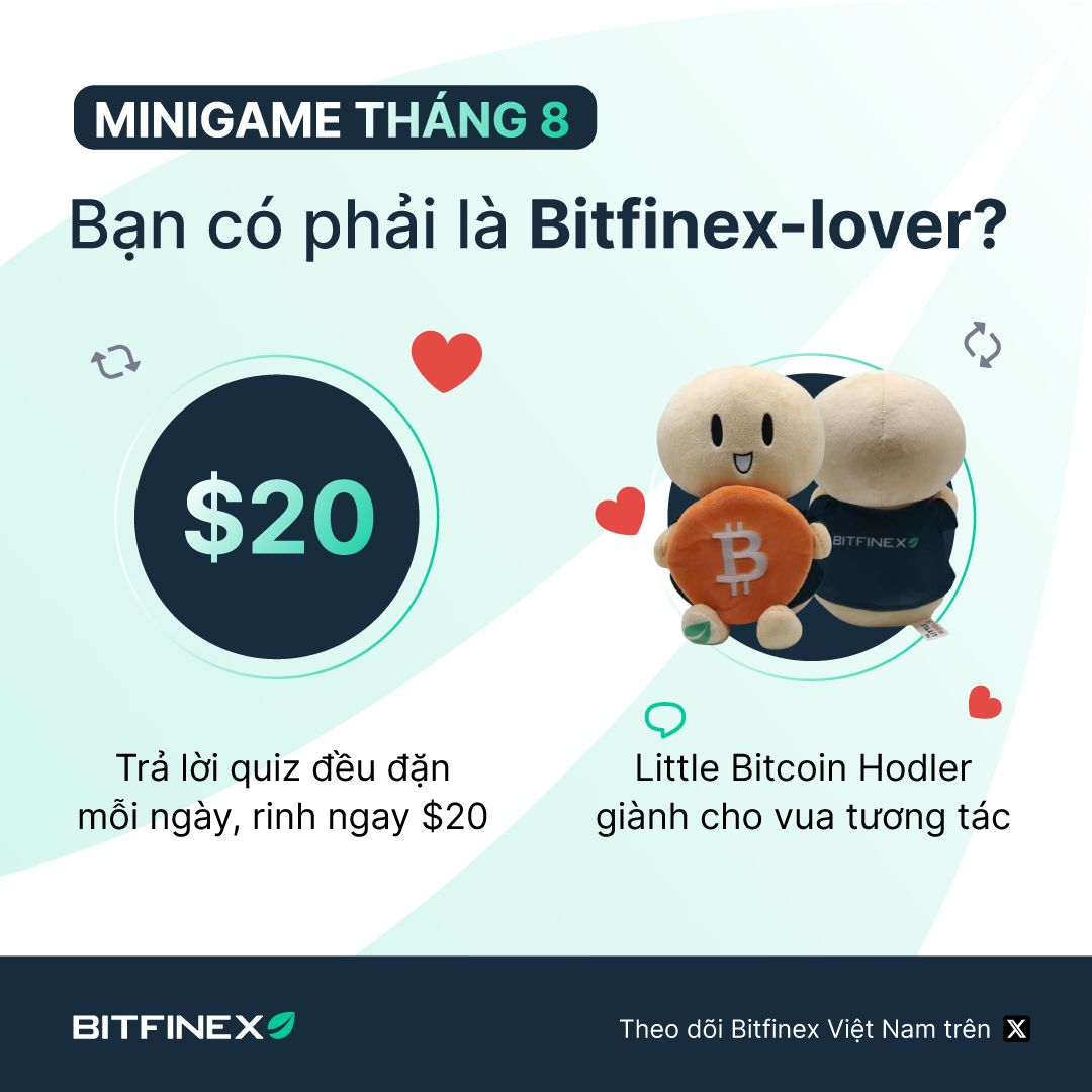 BitfinexVN's tweet photo. #MINIGAME - MỖI NGÀY MỘT QUIZ 

Cơ hội cuối cùng gặt giải cho các Bitfinex-lover lần này!

Q4. App Bitfinex vừa update tính năng gì?
Hint: tính năng mà các AE rất thích flex nha! 😎 
A. Trình tổng hợp thông tin - Bitfinex Pulse
B. Chia sẻ PnL
C. Bitfinex Fast Pay https://t.co/FKgSOwX2Ie