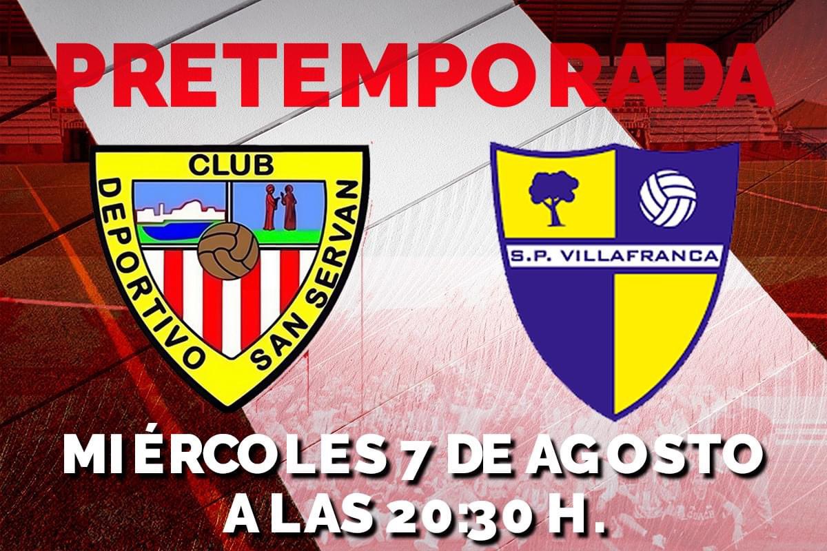 🔴 PRETEMPORADA ⚪
CD San Serván - Señorío de Perales vs SP Villafranca

El próximo miércoles 7 de agosto a las 20:30 h. tenemos nuestro primer partido de pretemporada frente al SP Villafranca de 3ª Federación.

⚽️ Os esperamos.