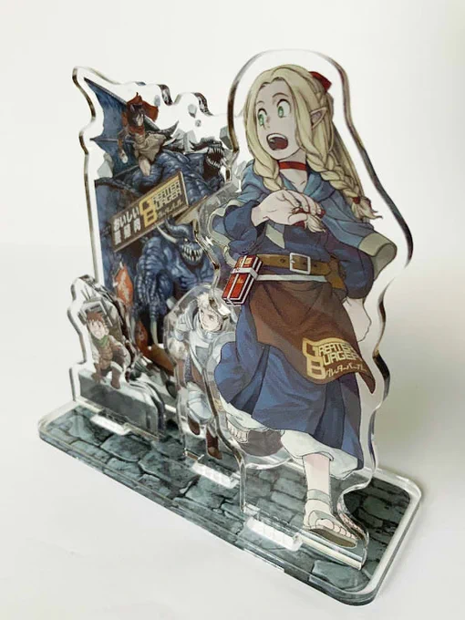 【C104新刊・ダンジョン幕の内】展示用アクスタ完成A5小・B5大・A3特大サイズなかなかの迫力! 