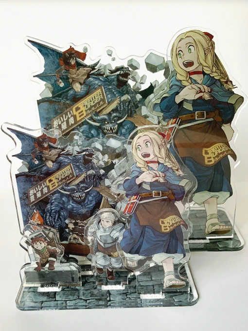 【C104新刊・ダンジョン幕の内】展示用アクスタ完成A5小・B5大・A3特大サイズなかなかの迫力! 