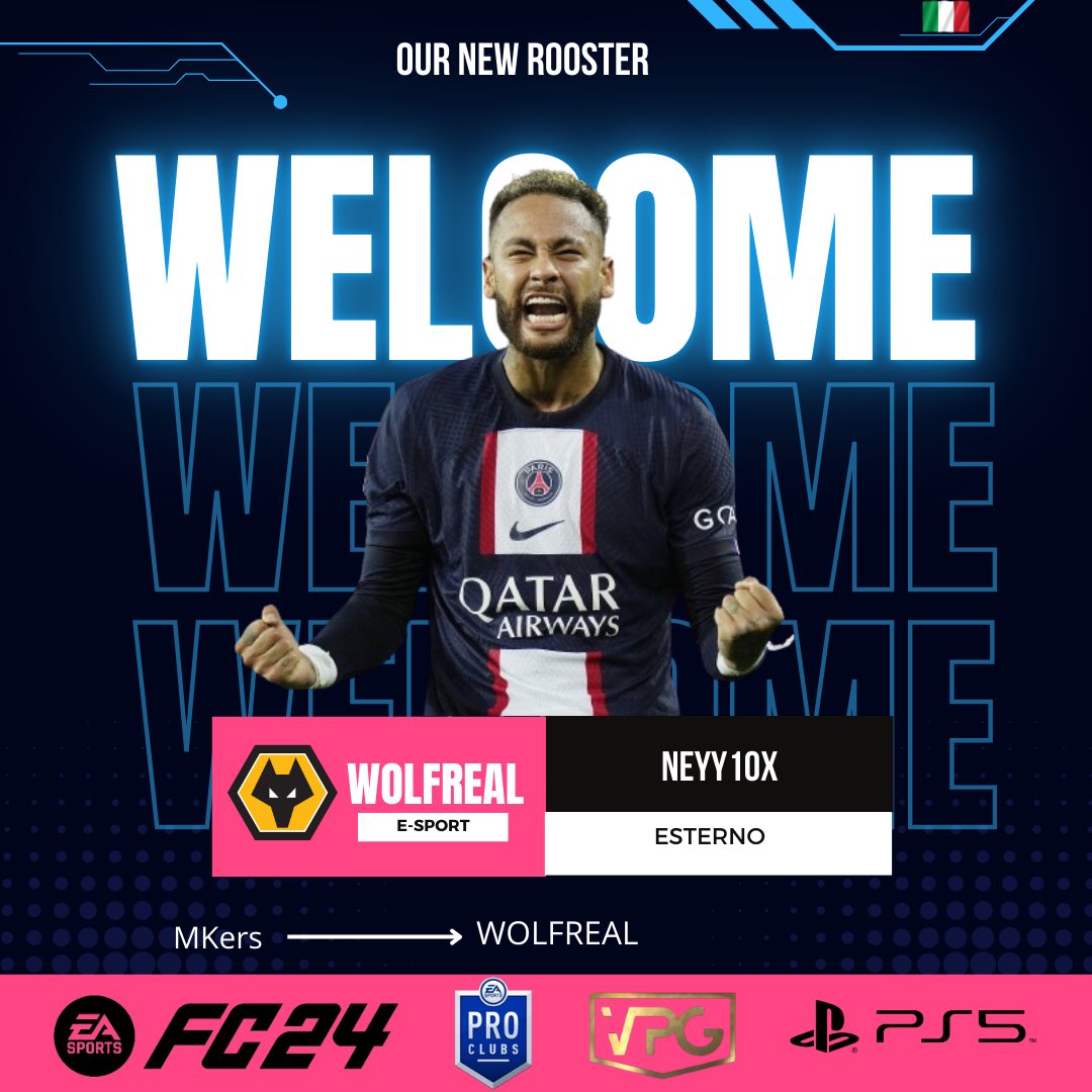 DOPO UNA LUNGA ESPERIENZA IN UN TOP CLUB <a href="/mkersofficial/">Mkers</a> 

DIAMO IL BENVENUTO A <a href="/Neyy10x/">Neyy</a> 

Player dalle qualità indiscutibili

Felici di averti in rosa per questo progetto 🚄

<a href="/VPGItaly/">Virtual Pro Gaming Italy 🇮🇹</a> <a href="/OfficialVPG/">Virtual Pro Gaming</a> <a href="/QuantumX__/">Quantum</a> <a href="/pctransfermarkt/">🇮🇹 PRO CLUBS TRANSFERMARKT🔍</a> <a href="/RTAllProClub/">RETWEET ALL PROCLUB</a> @RT_NoLimits <a href="/Mercato_FVPA/">Calciomercato Fvpa</a> <a href="/FVPA_net/">FVPA.net 🇮🇹</a>