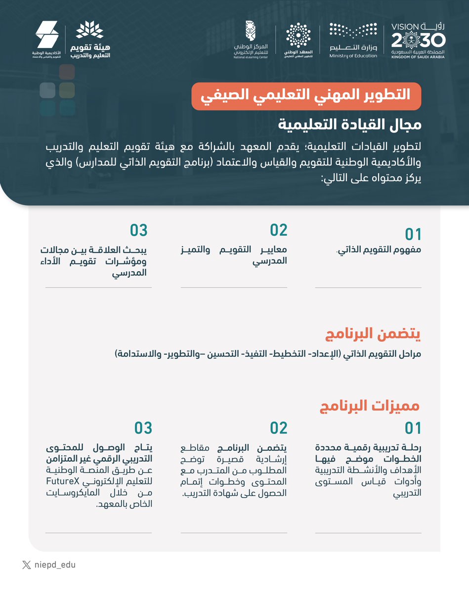المعهد الوطني للتطوير المهني التعليمي tweet media