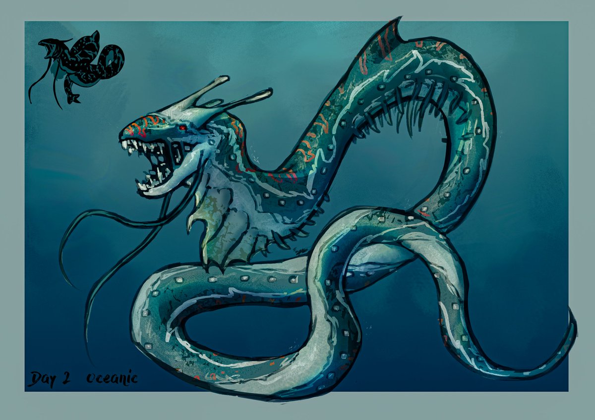 RandomFaiye's tweet photo. Day 2 - Oceanic

#smaugust #smaugust2024 #SmaugustCircle #conceptartist https://t.co/BWbasJWnnC