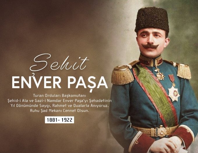 ‘’Vatan aşkıydı bizimkisi.

Sevdalımıza koşmak yerine, mitralyözün üzerine koştuk biz, atımız çatlarcasına.

Ben İsmail Enver; İttihat Terakki'den!’’

4 Ağustos 1922

Önden gidenlere selam olsun..