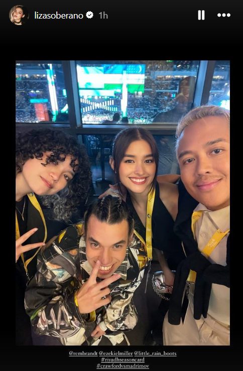 Liza Soberano🤝Ez Mil
---
Terence Crawford vs. Israil Madrimov fight

#EzMil
#LizaSoberano 
#EzMilSuccessTrain
#TerenceCrawford vs #IsrailMadrimov