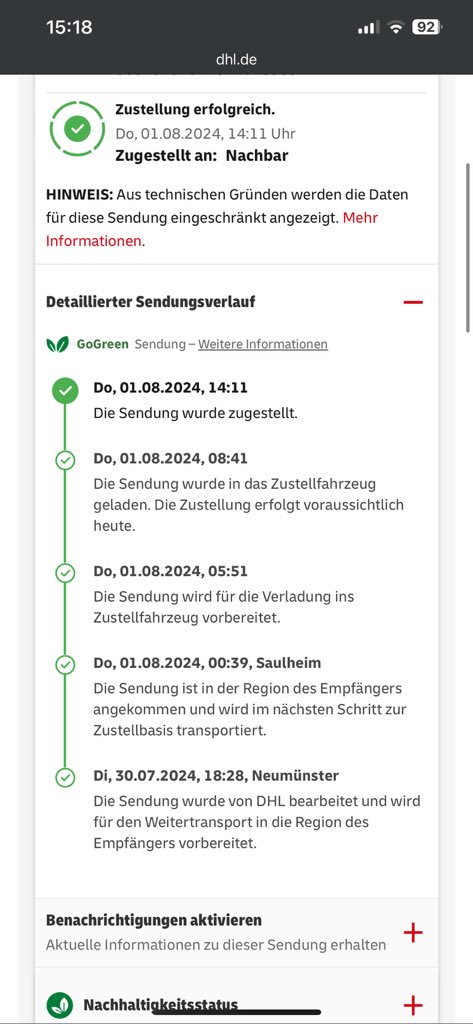 chrisolate's tweet photo. @DHLPaket 7 Euro dafür zu bezahlen, dass ein Paket in Deutschland eine Runde dreht, nur um zu mir statt zum Empfänger zu kommen, ist alles, aber nicht ideal. Was machen wir da jetzt? https://t.co/HSNaLBBIpS