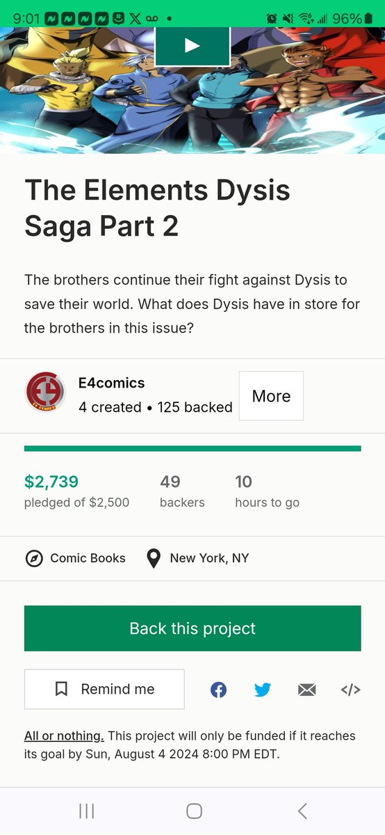 E4comics's tweet photo. Final 10 hours to support the kickstarter. Thank everyone that has supported it so far

https://t.co/0l0SRRpntL

#BBNaija #GOLD    #Paris2024    #NaneNane #kickstarter #kickstartercomic #kickstartercomics #kickstartercomicbooks #kickstartercomicbook #newissue #newcomic https://t.co/IuSjx2tkQ9