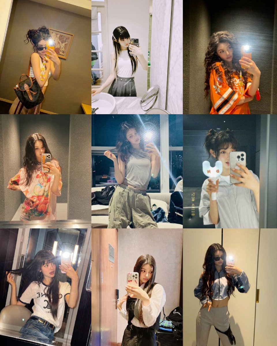 danielleloop's tweet photo. the power that “danielle mirror selca” hold. https://t.co/yhYAqIRI9P