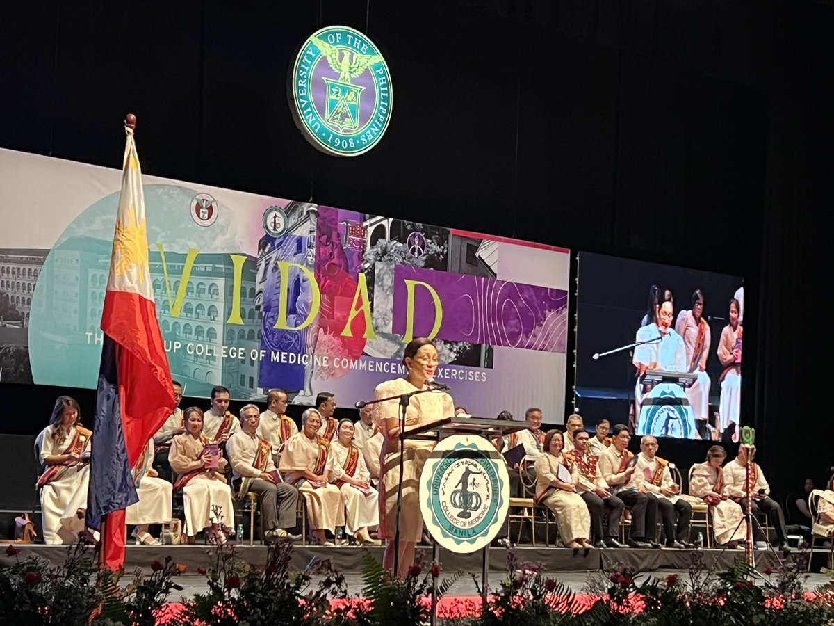 Vidad: the 115th Commencement Exercises of the UP College of Medicine. Commencement speaker Senator Risa Hontiveros.