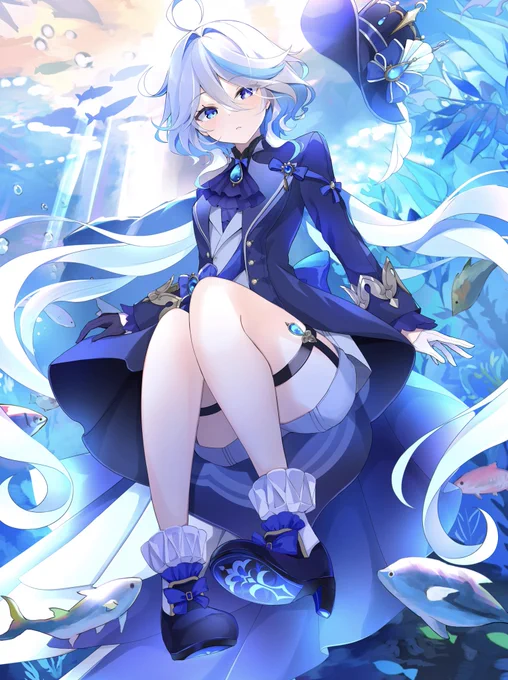 フリーナと水の世界#原神 