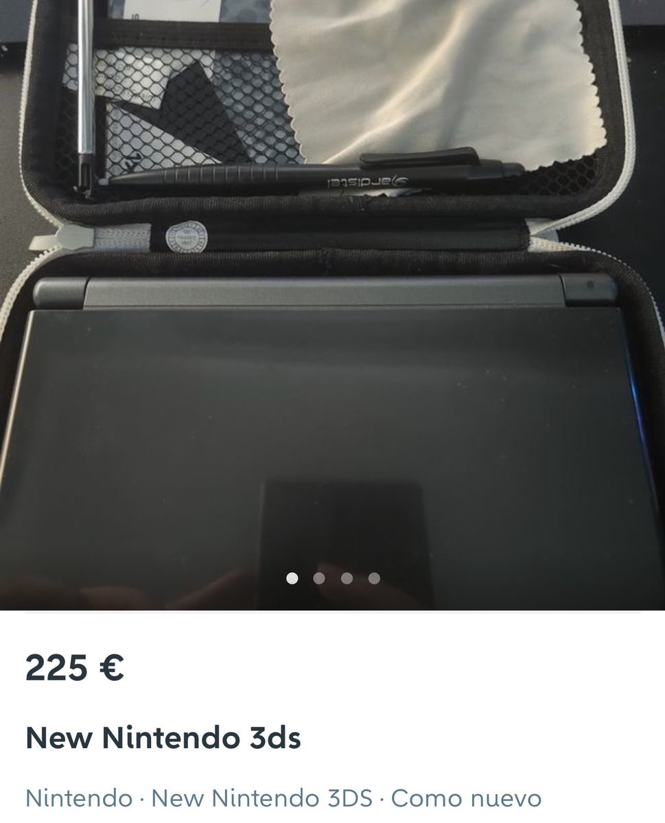 Nevun15's tweet photo. No se os ocurra comprar una 3DS por este precio por el amor de dios. No valen eso. No caigas en la trampa de los especuladores. https://t.co/yWXQb0Fdtt