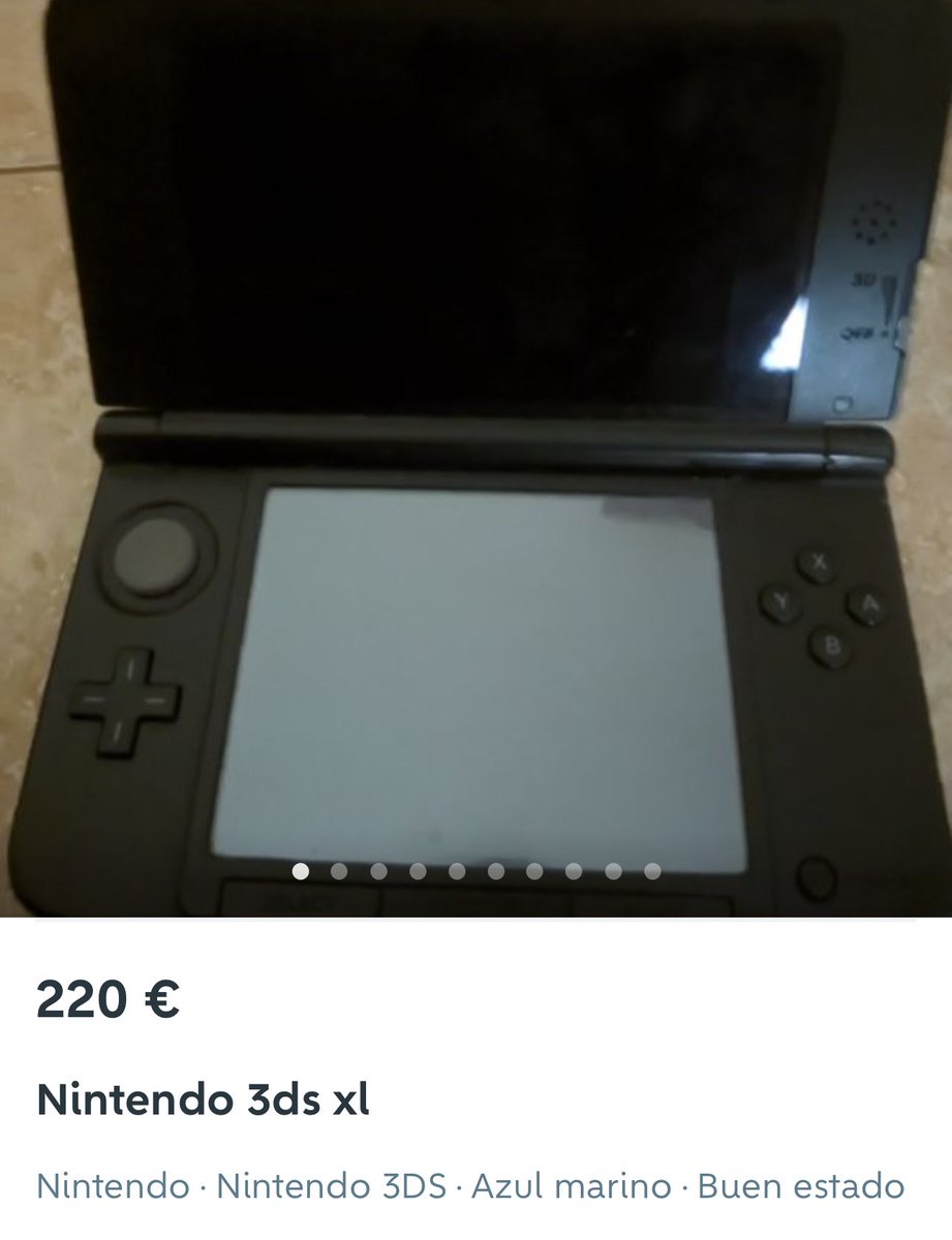 Nevun15's tweet photo. No se os ocurra comprar una 3DS por este precio por el amor de dios. No valen eso. No caigas en la trampa de los especuladores. https://t.co/yWXQb0Fdtt