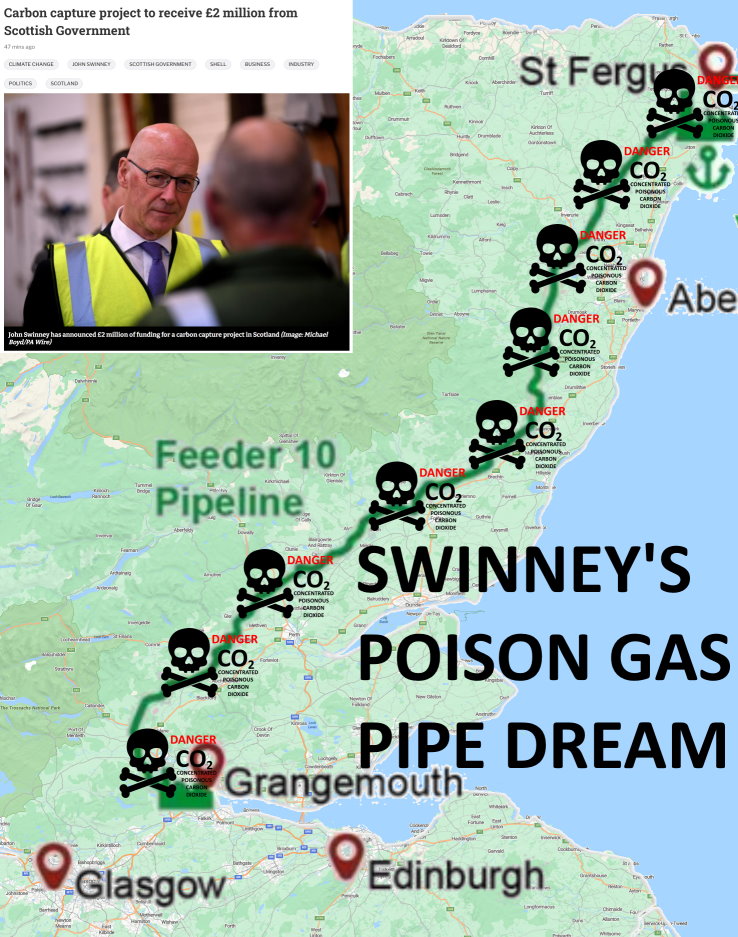 Scot_Scientist's tweet photo. STOP Swinney before he gasses Scots like pigs
https://t.co/WvSeLUkErJ
STOP Big Oil's deady carbon capture scam!⚠️
#Holyrood #ScottishParliament #ScotsLaw #Scots #SNP #ScottishLabour #ScottishTories #HSE #ScottishLibDems #ScottishGreens #Alba https://t.co/hjLJn2N7X7