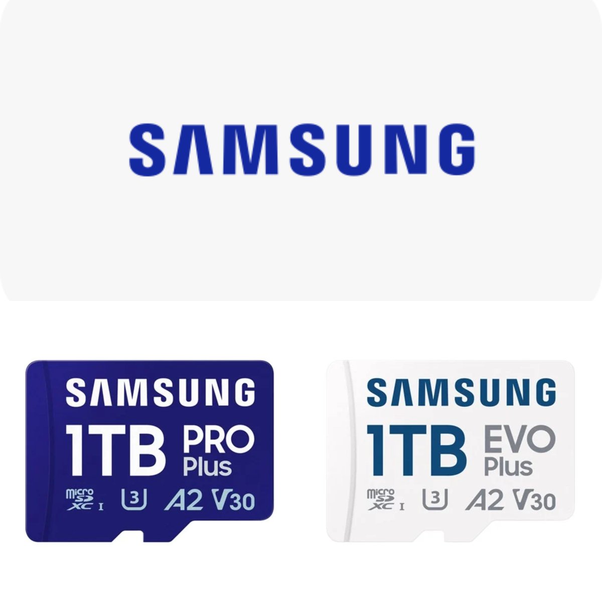 drbeel_techno's tweet image. #Samsung
لعشاق كروت الذاكرة الخارجية #microSD موعد مع كروت سامسونج #SamsungProPlus و #SamsungEvoPlus بسرعة قراءة 180MB/s و كتابة 130MB/s و دعم UHS Class 3 و Video Class 30 لتسجيل أفضل للفيديوهات بجودة 4K UHD... في الأسواق الآن بسعر 153.99$ و 131.99$ لذاكرة 1TB مع كفالة 10 سنوات.