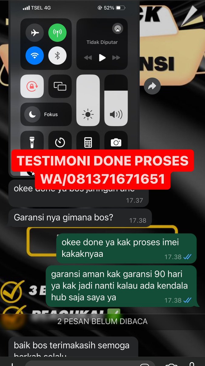 _Agasaputra's tweet photo. halo warga twit aku open unblock imei dan ini testimoni unblock imei done hari ini😁🥰 https://t.co/LdDw7jtCb4
#zonajajan #ZonaBA #zonauang #unblockimei #payafter https://t.co/oRXxw55fnv