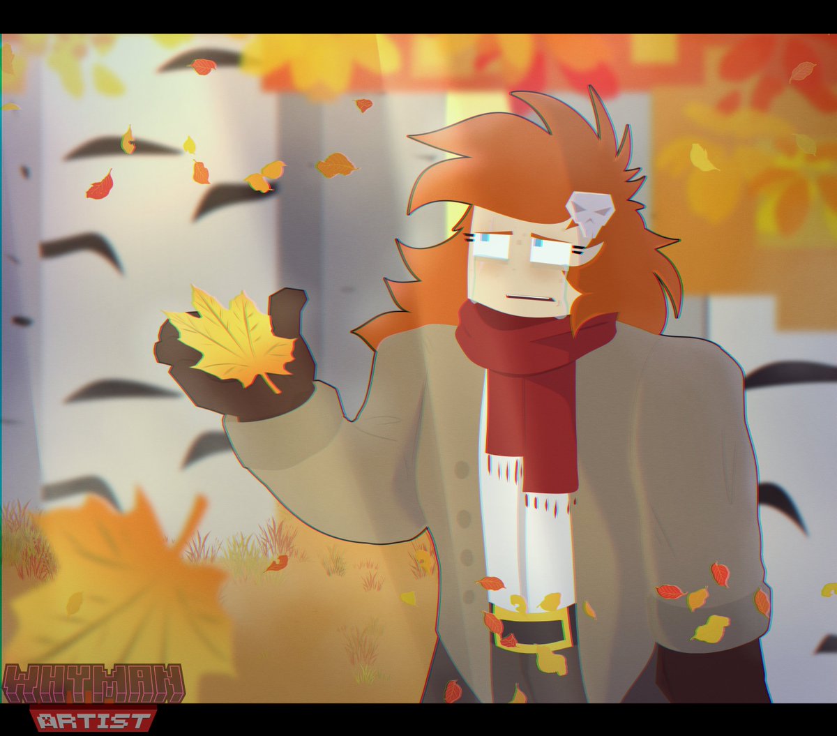 N0NameArtist666's tweet photo. 2021 art redraw 
Autumn vibe ypiee

#digitalart #Minecraft #minecraftoc https://t.co/LuH8b4LQUe