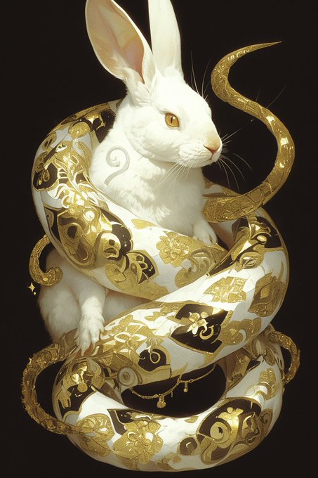&ldquo;The Snake and The Bunny&rdquo;  🐍🐰  #aiart #midjourneyV6 https://t.co/nOXpn3Zxot<a href="/tag/aiart"class="tags">#aiart</a><a href="/tag/midjourneyv6"class="tags">#midjourneyV6</a>