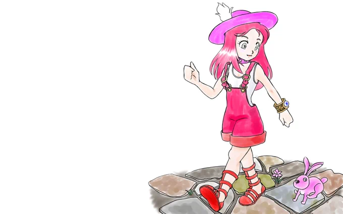 お散歩お散歩 みたいな感じ 過去絵 #イラスト #オリジナル #CLIPSTUDIOPAINT