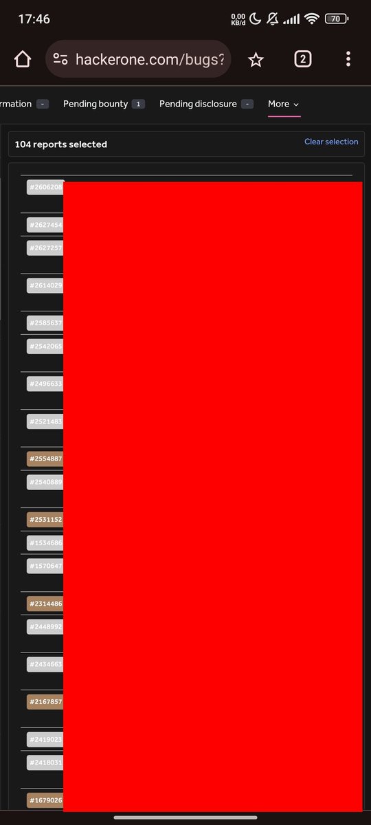 syarifsajjad's tweet image. Without mentors
Without friends
Without guidance
Without support from anyone
I got the first bounty when I had reported more than 150 findings without any results.
it takes 2.5 years
29 N/A and 104 (Informative+duplicate)