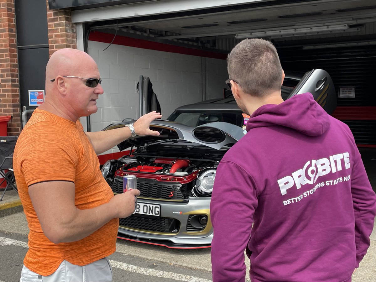 ProbiteBrakes's tweet photo. It’s amazing to see so many impressive and unique Minis on display here at Brands Hatch! Loving the passion and creativity of the Mini community! #probite #probitebrakes #minifest #mini #performancebrakes https://t.co/1fahYzBJj5