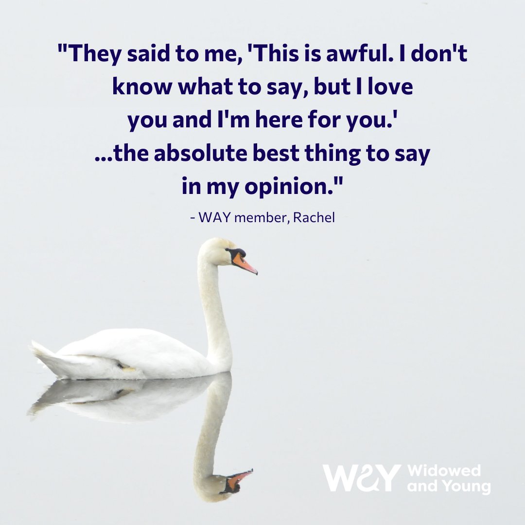 WidowedAndYoung's tweet image. How do you speak to someone who is bereaved?

It can be difficult to know what to say - we have some tips here: 
widowedandyoung.org.uk/get-support/be…

#Bereaved #Support #WhatToSay